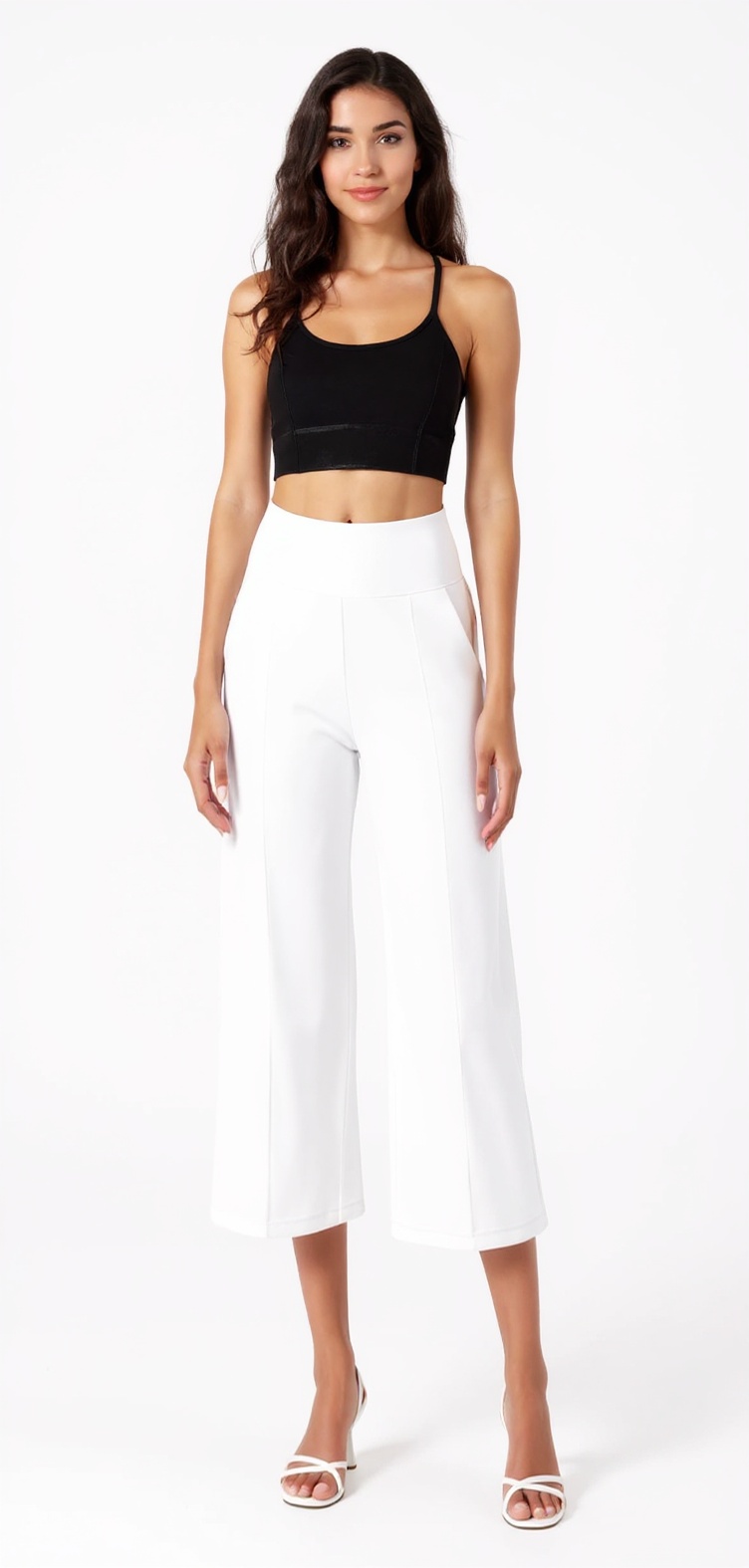 Capri Leggings in White β The Tummy Smooth Edit style look